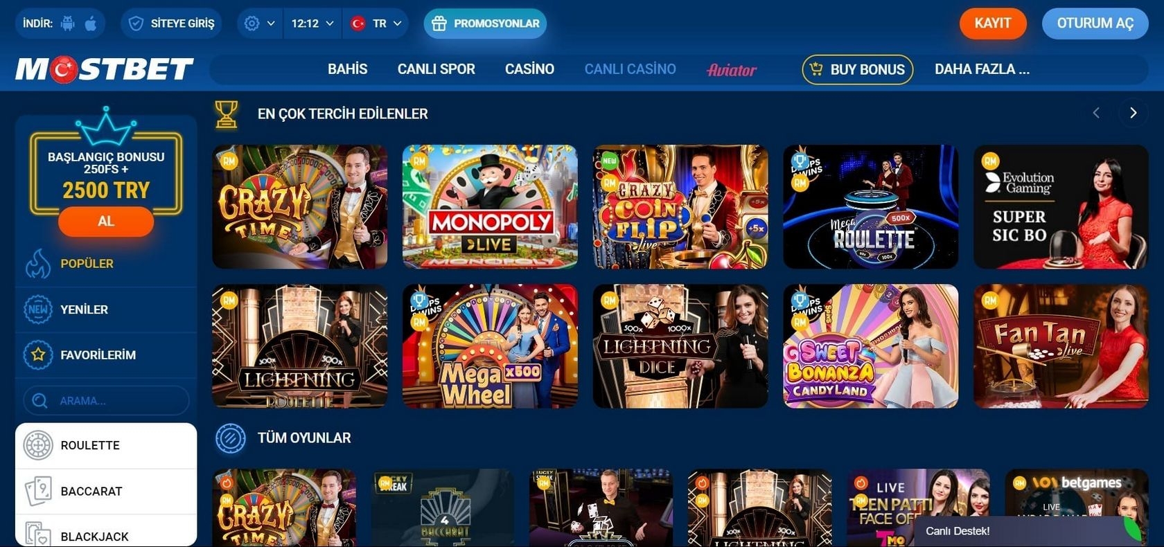 Mostbet Reward
